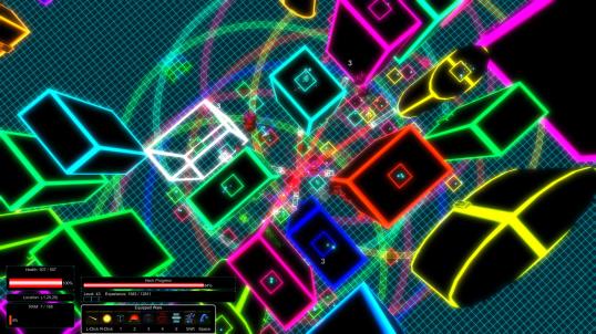 Enemies in the red, orange, blue field are assholes that don't like video games.  I nuked them with a logic firebomb.