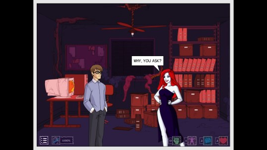 Aw fuck no, I am not listening to any shit you say when your fucking presence makes my office into Cthulu's man cave.