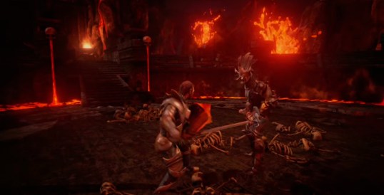 Here the Kharnish warriors allow a Durnovan man how to perform the Kharnish Hot Foot ritual, performed with axes and clubs by boys at age 4.