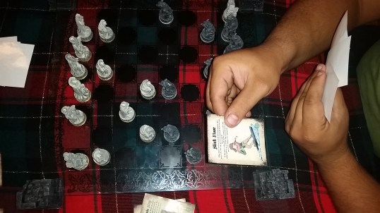 Had my pawns running offense for my knight until he was taken with this card, getting an enemy knight one extra space for the kill!